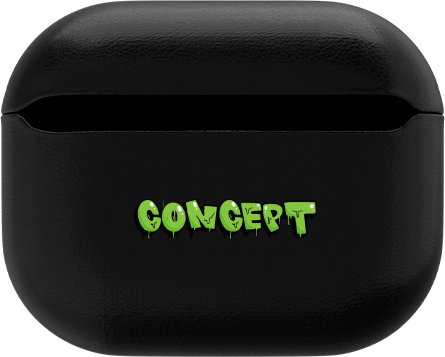 Шкіряний чохол з принтом Bear Concept для AirPods 3 | 4