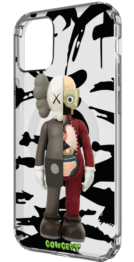 Чохол з принтом Kaws для iPhone 14 | 14 Plus | 14 Pro | 14 Pro Max