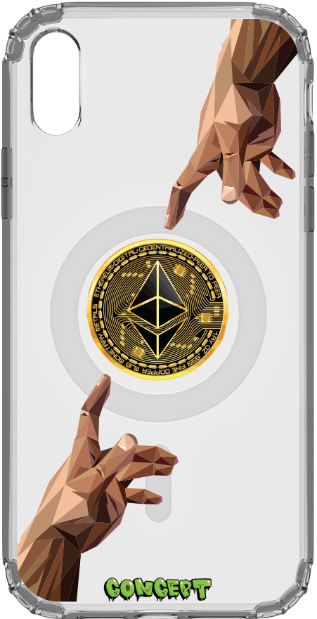 Чохол з принтом Hands Ethereum для iPhone X | XS | XR | XS Max