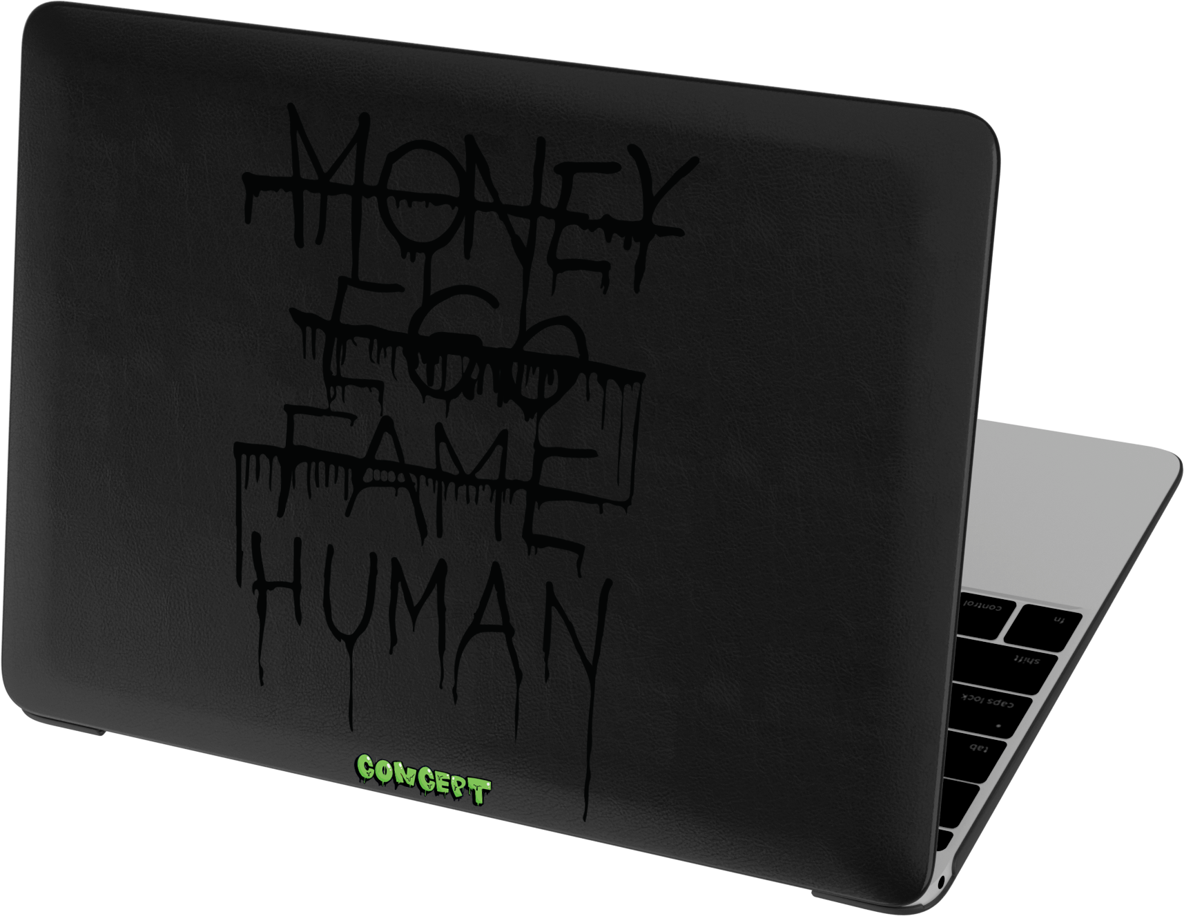 Шкіряний чохол-накладка з принтом Money Ego Fame Human для MacBook Pro 13 (2016-2022 M1 M2)