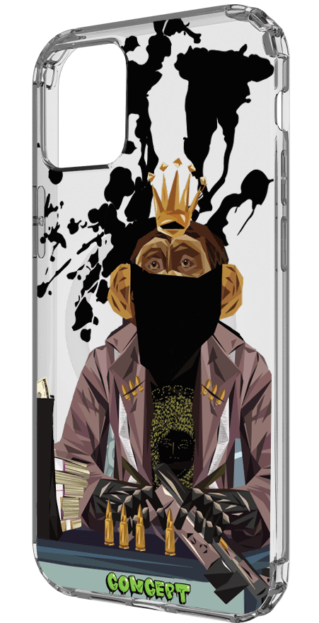 Чохол з принтом Monkey для iPhone 14 | 14 Plus | 14 Pro | 14 Pro Max