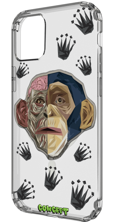 Чохол з принтом Monkey Skull для iPhone 13 | 13 Mini | 13 Pro | 13 Pro Max